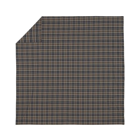 Classic Plaid Duvet Cover, Full/Queen, Black Seattle