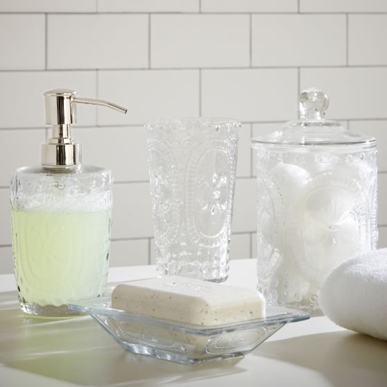 Pressed Glass Soap Dish