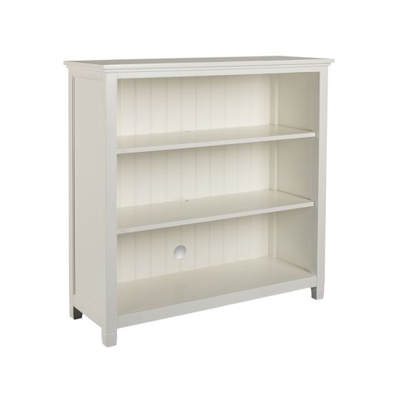 Beadboard 3-Shelf Bookcase, White