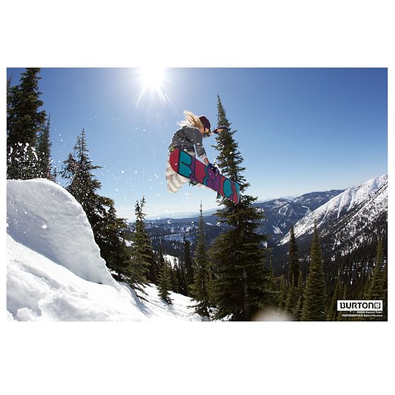 Burton Hannah Teter Wall Mural, 6x4