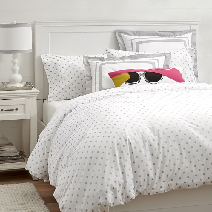 Interior Pbteen Girls Bedding metallic dottie duvet cover sham pbteen