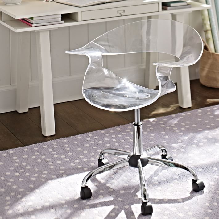 Acrylic Office Chair Exellent Office Acrylic Metal Rolling Office
