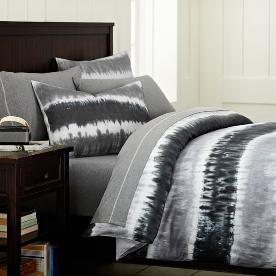 Reef Tie Dye Duvet Sham Charcoal Pb Reef Tie Dye Duvet Sham Charcoal