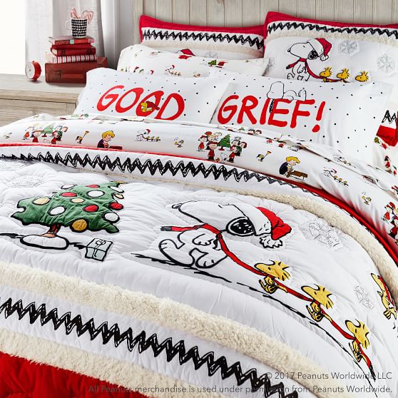 Peanuts® Holiday Quilt + Sham | PBteen