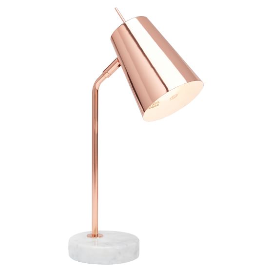 Isabella Rose Taylor Rose Gold Task Lamp | PBteen