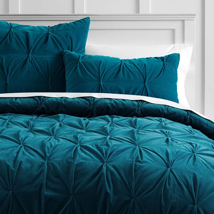 Velvet Pintuck Quilt Sham Pb