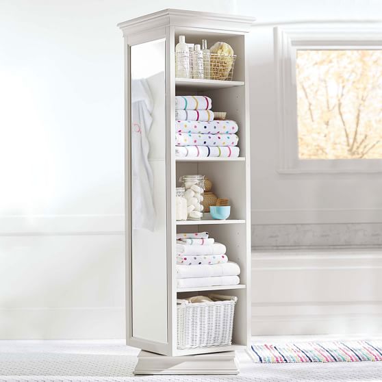 Swivel Storage Tower With Mirror Migrant Resource Network Display It Storage Mirror Pb