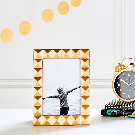 The Emily & Meritt Tabletop Frame, Gold Rectangle PBteen