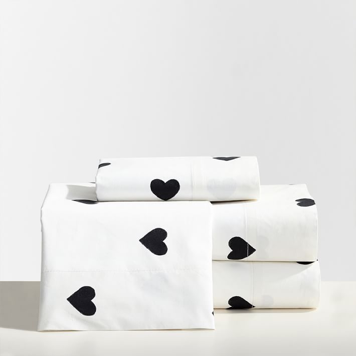the emily meritt heart sheet set pbteen twin sheet sets