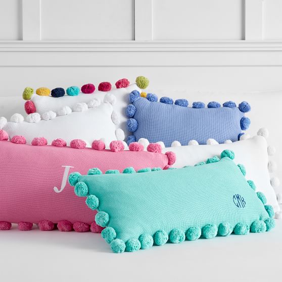 cover 12x24 pillow Pom  Pom Cover PBteen  Organic Pillow