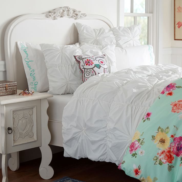 Interior Pbteen Girls Bedding junk gypsy field of clouds textured quilt sham pbteen