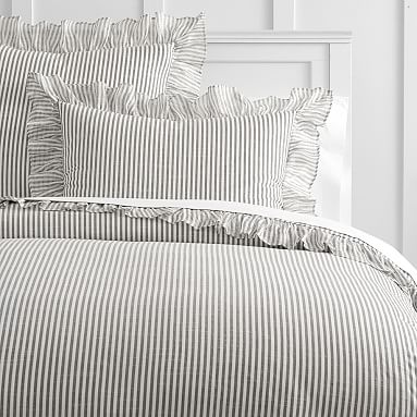 The Emily Meritt Ruffle Stripe Duvet Cover Sham Pb