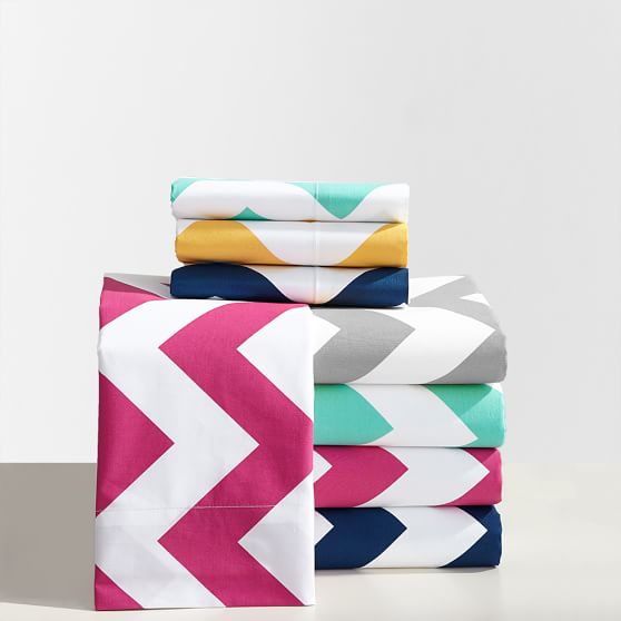 chevron sheet set pbteen sheet set