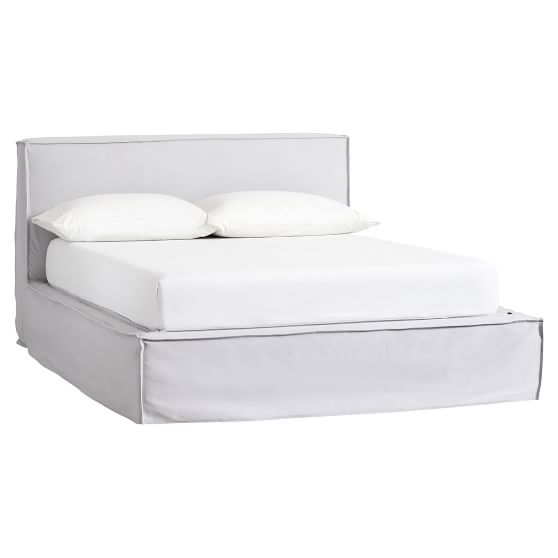 Reese Platform Bed Frame + Slipcover Set PBteen