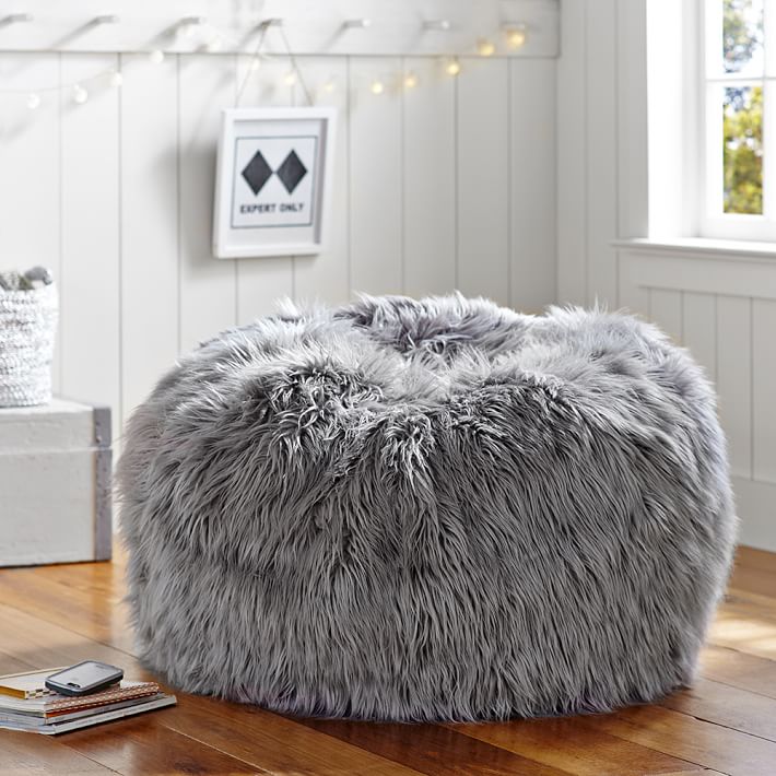 Gray Fur Rific Beanbag Gray Fur Rific Beanbag