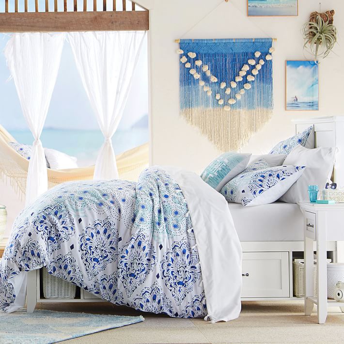 Wonderful Teen Girls Bedding Part - 8: Kelly Slater Organic Ocean Floral Duvet Cover + Sham | PBteen
