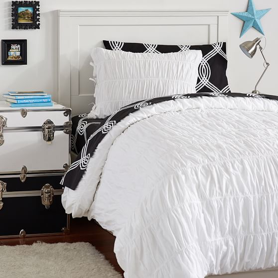 ruched infinity stripe deluxe value duvet set c