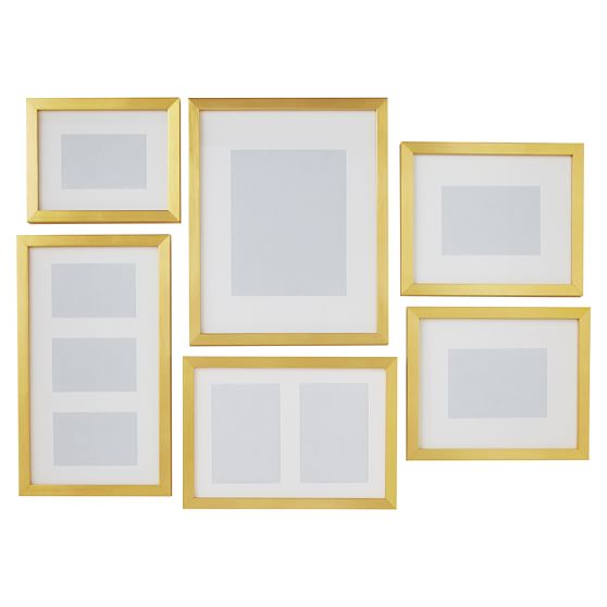 Gallery Frames, Set of 6, Gold PBteen