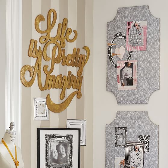 Life Is Pretty Amazing Wall Art, Glitter PBteen