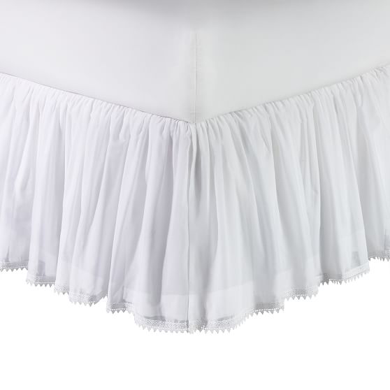 Bohemian Lace Trim Bed Skirt PBteen