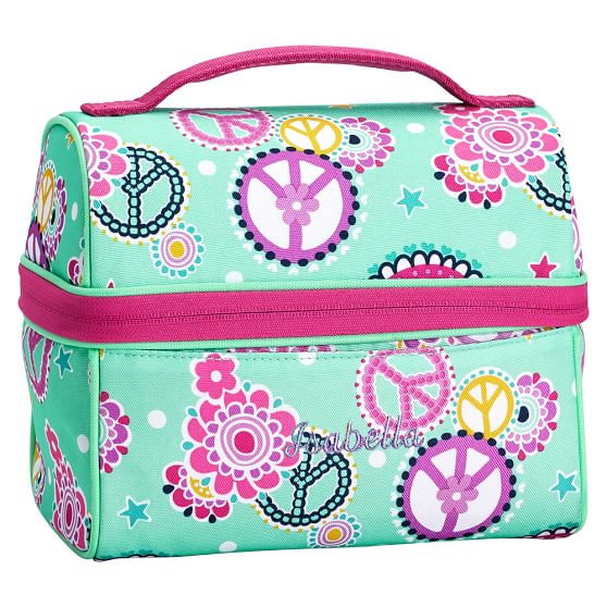 Gear-Up Mint Peace Paisley Retro Lunch Bag | PBteen