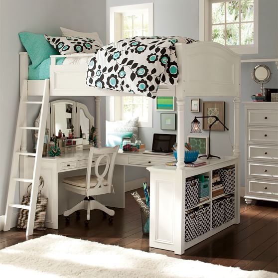 Chelsea Vanity Loft Bed Sets Pb Chelsea Vanity Loft Bed Sets