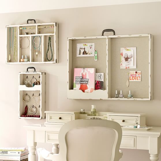 Wall suitcase jewelry holders Wall suitcase jewelry holders