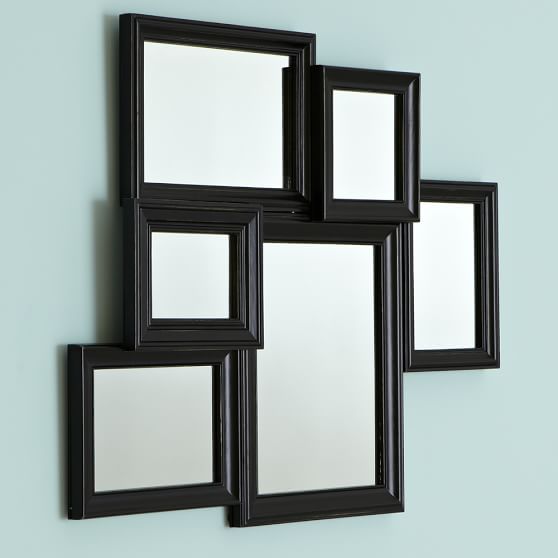 Black Vintage Collage Framed Mirror PBteen