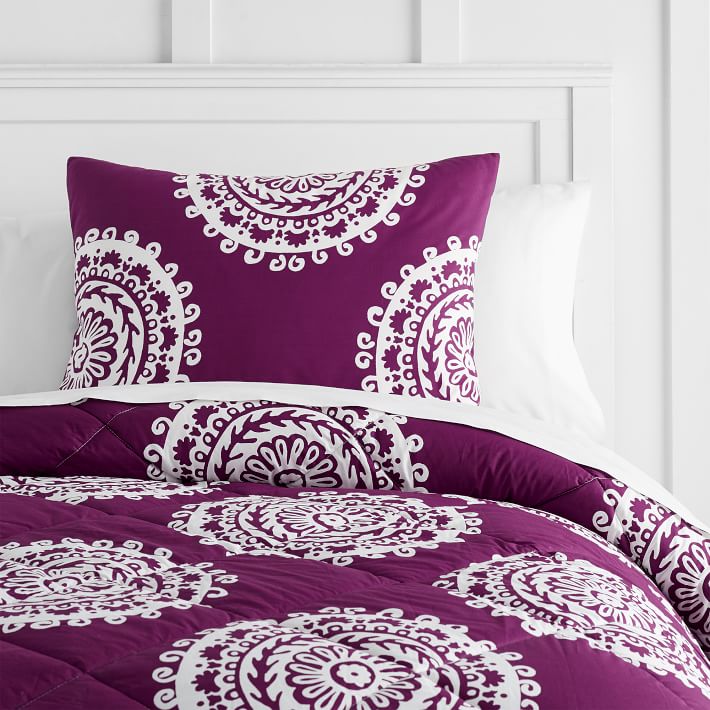 medallion florette value comforter with sheets pillowcase magenta sheets