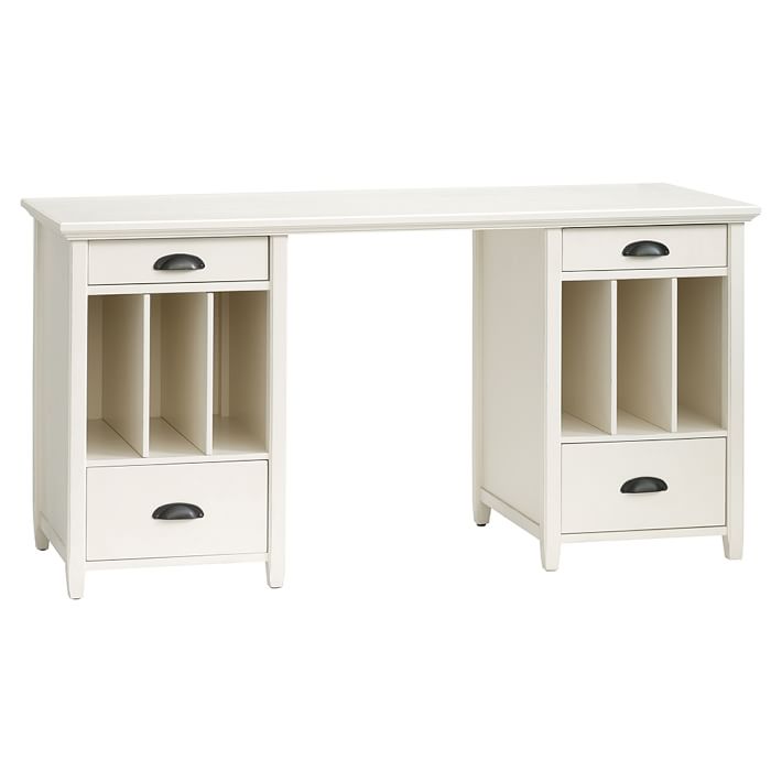 Ham Large Pedestal Desk Hutch Pbteen