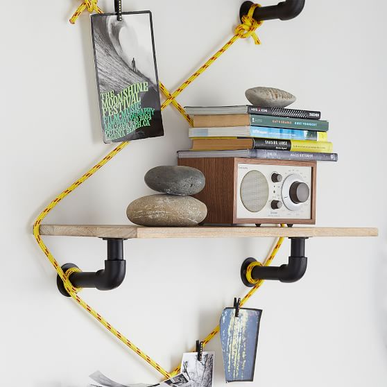 Pipe Shelving System, 3' with Storage PBteen