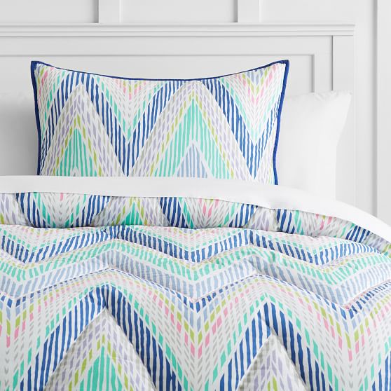Zig Zag Comforter Sham Pb Roll Over Image To Zoom