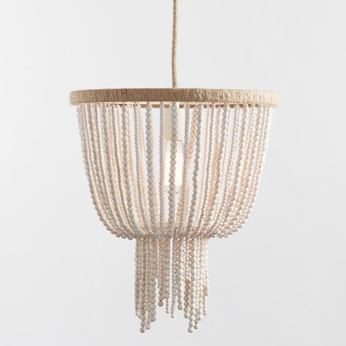 Wood Beaded Chandelier Pbteen