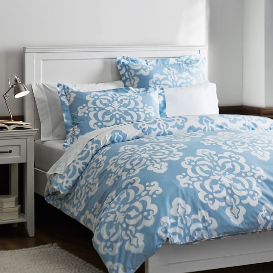Ikat Medallion Duvet Cover Sham Sky Blue Pbteen Ikat Medallion Duvet Cover Sham Sky Blue