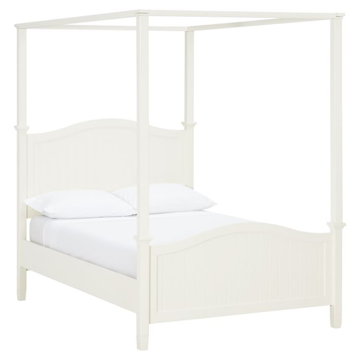 Beadboard Canopy Bed Trundle Pb