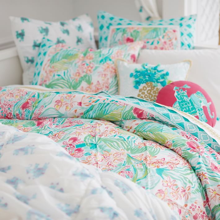 Lilly Pulitzer Elephant Bazaar Pillow Pbteen