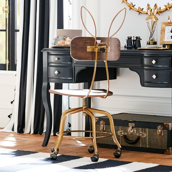 The Emily Meritt Bunny Ears Desk Chair Pbteen The Emily Meritt Bunny Ears Desk Chair