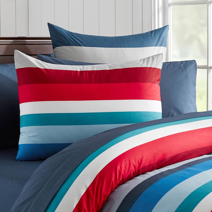 Sailing Stripe Duvet Cover Sham Pb