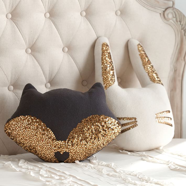 The Emily Meritt Glitter Critter Pillows PBteen Classy Sparkly Decorative Pillows The Emily Meritt Glitter Critter Pillows PBteen Classy Sparkly Decorative Pillows