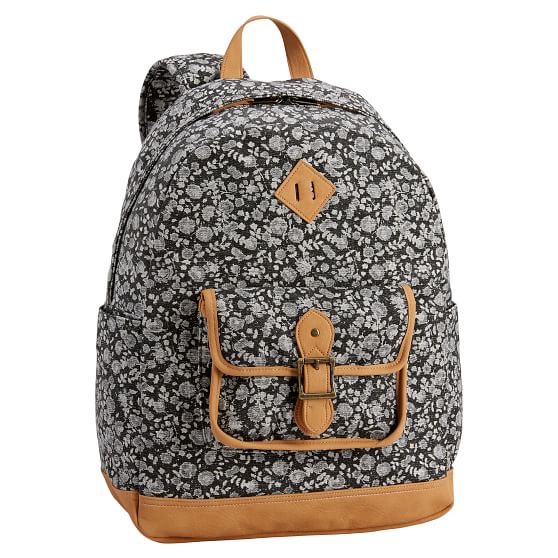 Northfield Black Ditsy Floral Backpack PBteen