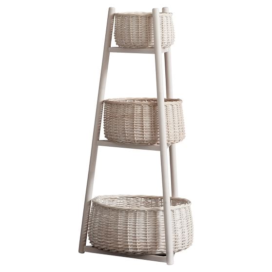 Rattan 3Tier Storage Tower PBteen