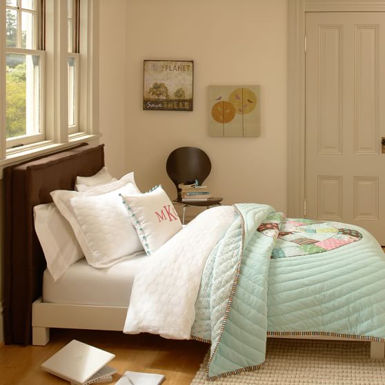 Cushy Headboard Low Wood Bed Frame Pbteen Cushy Headboard Low Wood Bed Frame