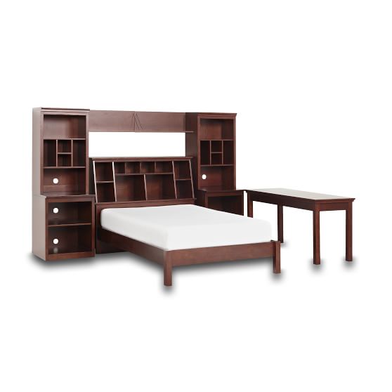 StuffYourStuff Classic Bed System (Bed, Towers, Shelves + Desk) PBteen