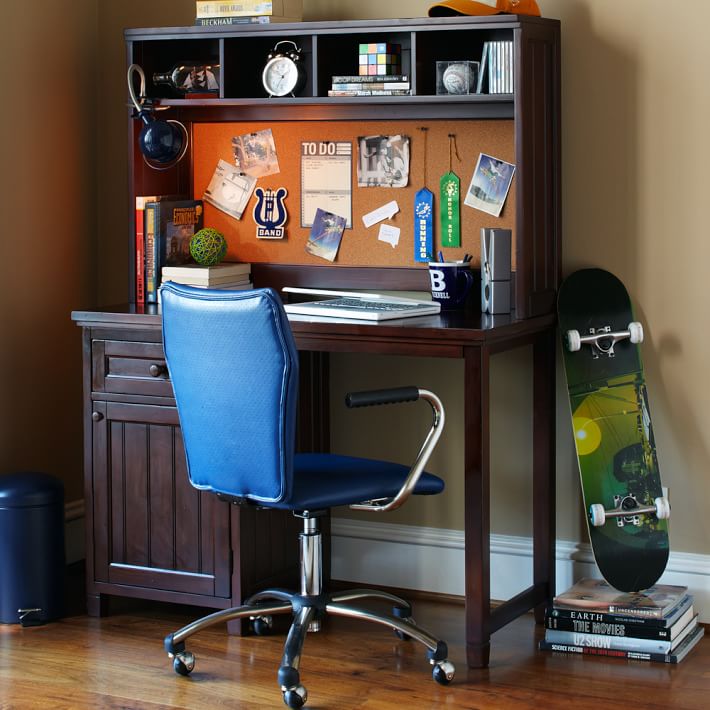 Beadboard Space Saving Desk Hutch Pbteen