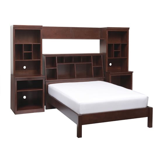 StuffYourStuff Classic Bed System (Bed, Towers, Shelves + Desk) PBteen