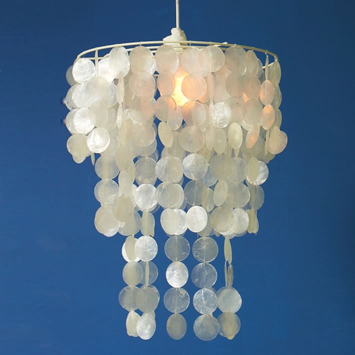 capiz chandelier shade pbteen