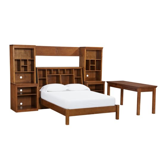 StuffYourStuff Classic Bed System (Bed, Towers, Shelves + Desk) PBteen
