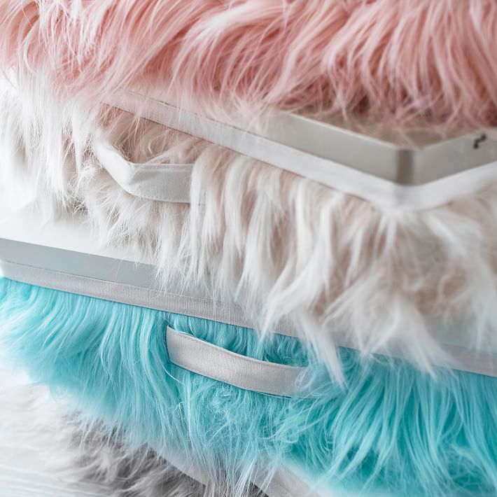 Faux Fur Superstorage Lapdesk Pbteen