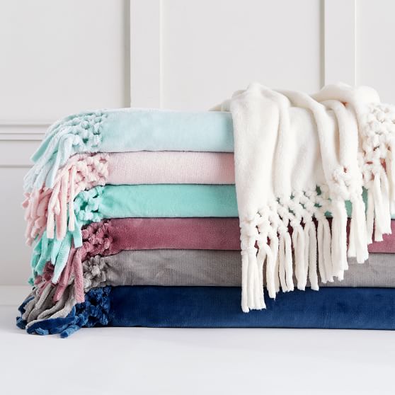 Plush Bohemian Fringe Throw PBteen