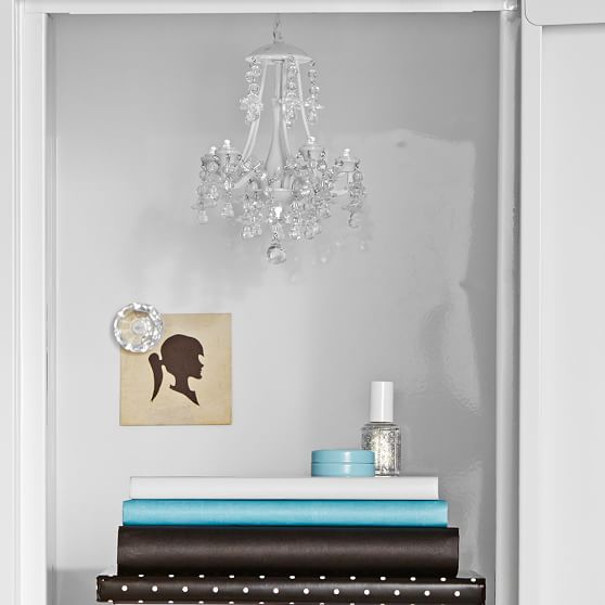 White Locker Chandelier Pbteen White Locker Chandelier